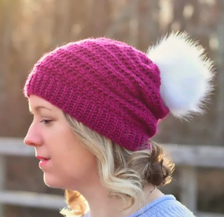 Vibrant Pink Crochet Beanie Pattern