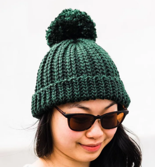 Chunky Crochet Ribbed Beanie Pattern