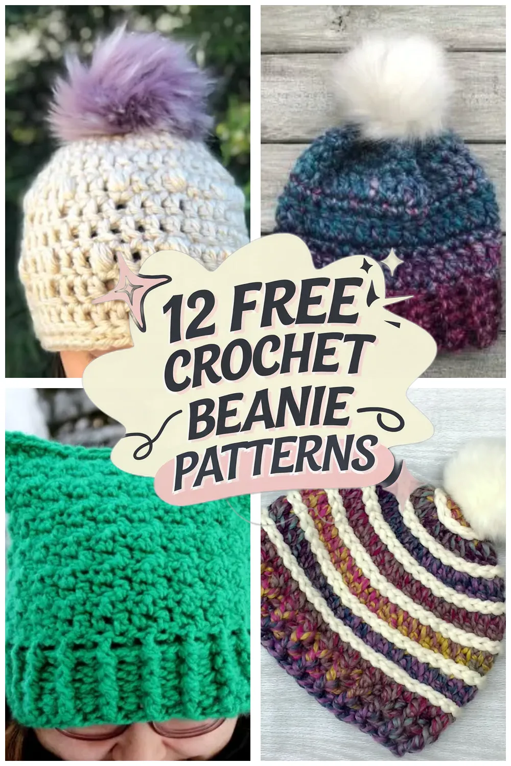 12 Free Crochet Beanie Patterns: Easy Crochet Hat Ideas You