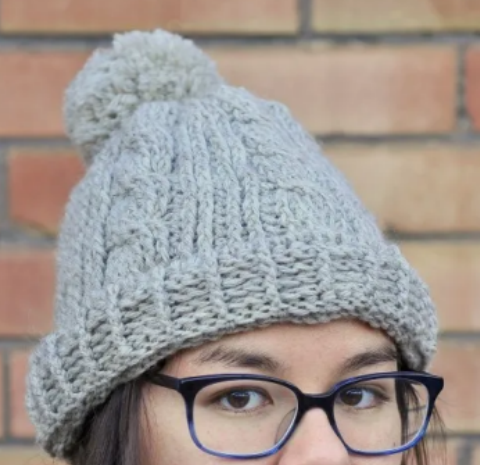 Chunky Cabled Crochet Beanie Pattern