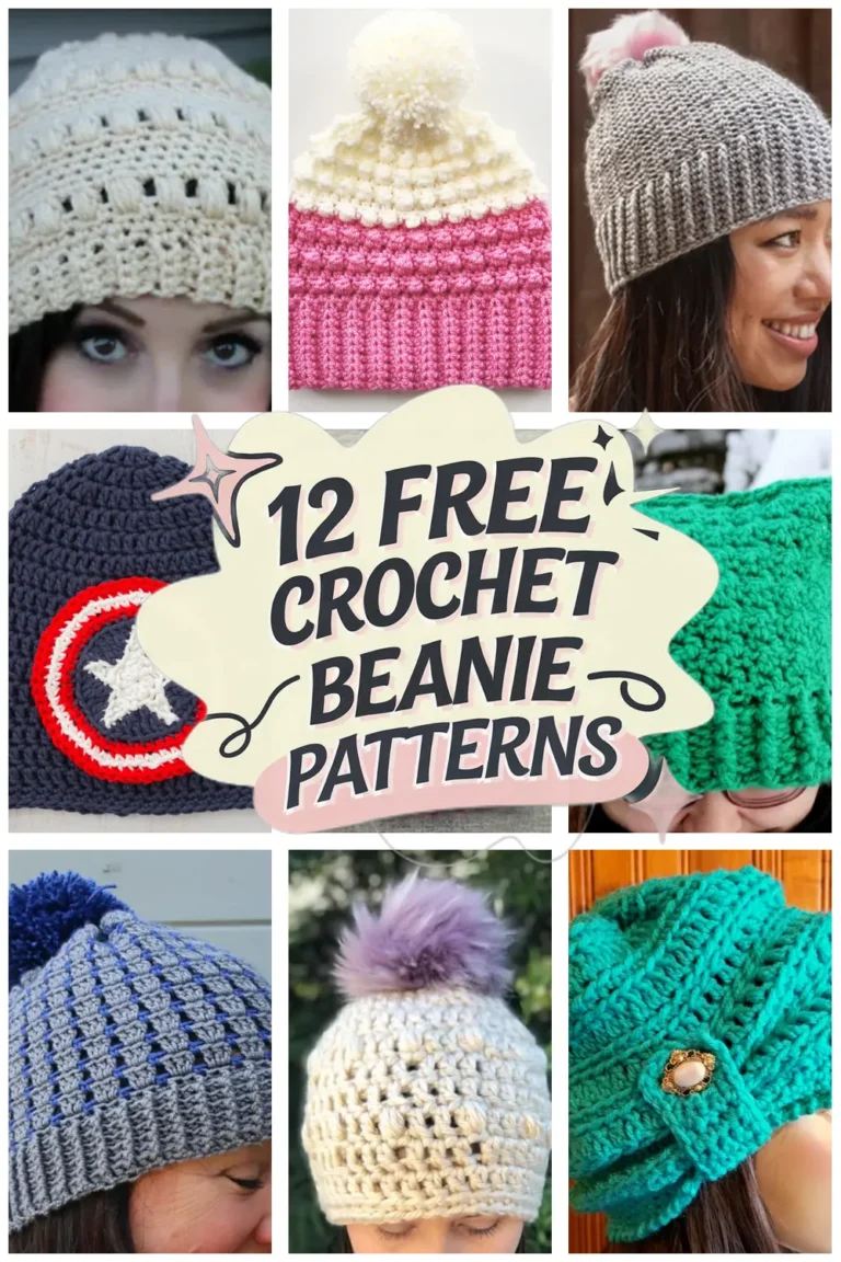 12 Free Crochet Beanie Patterns: Easy Crochet Hat Ideas You’ll Love Making!