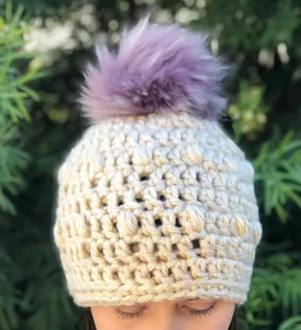 Free Crochet Pattern Flurry Pop Beanie