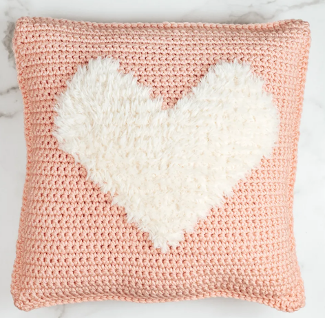 Cozy Crochet Heart Pillow Pattern