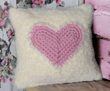 Crochet Heart Pillow Pattern Crochet Pattern