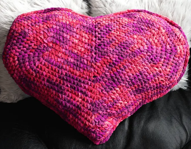 Crochet Heart Pillow Pattern Crochet Pattern