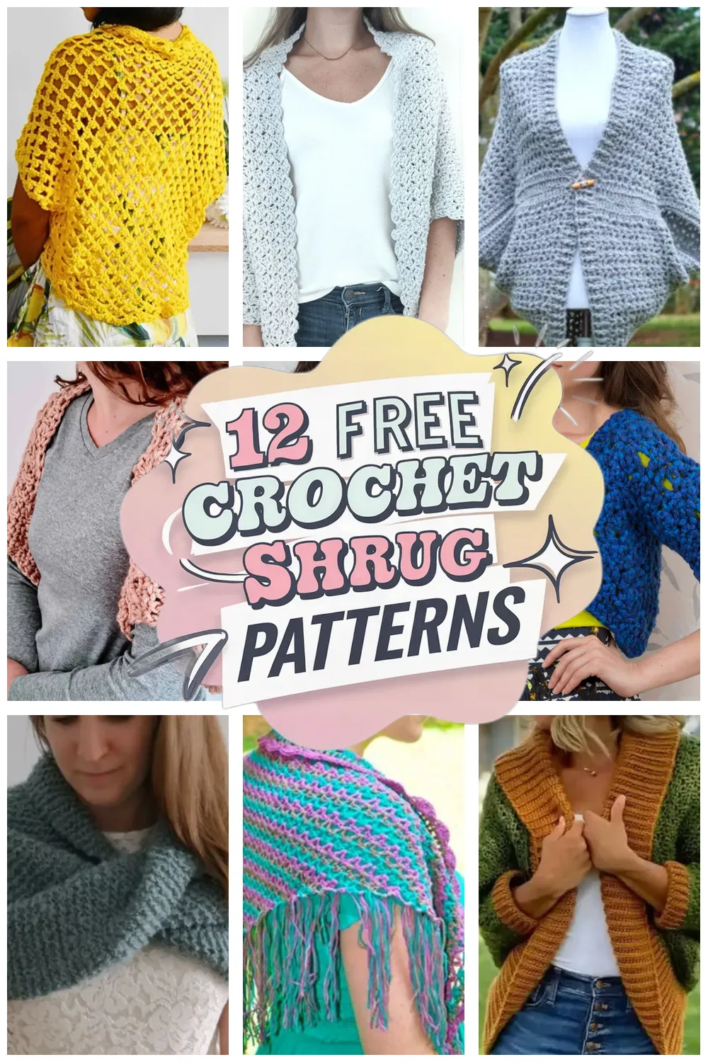 12 Free Crochet Shrug Patterns You’ll Love to Make!