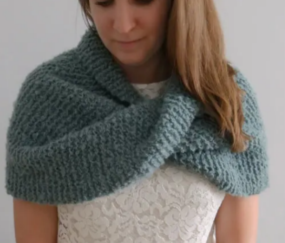 Free Cozy Knit Shrug Crochet Pattern