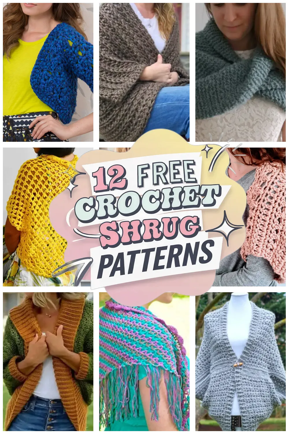 12 Free Crochet Shrug Patterns You’ll Love to Make!