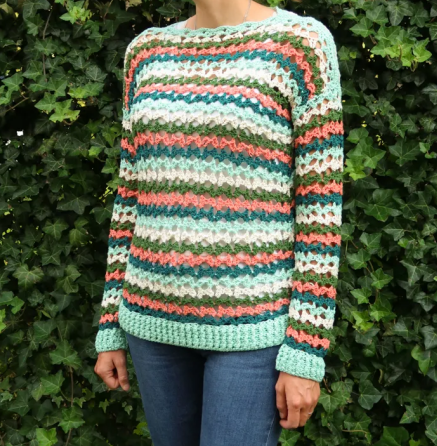 Caroline Summer Sweater Crochet Pattern