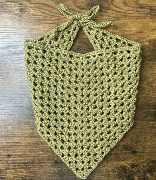 Granny Triangle Bandana Crochet Pattern