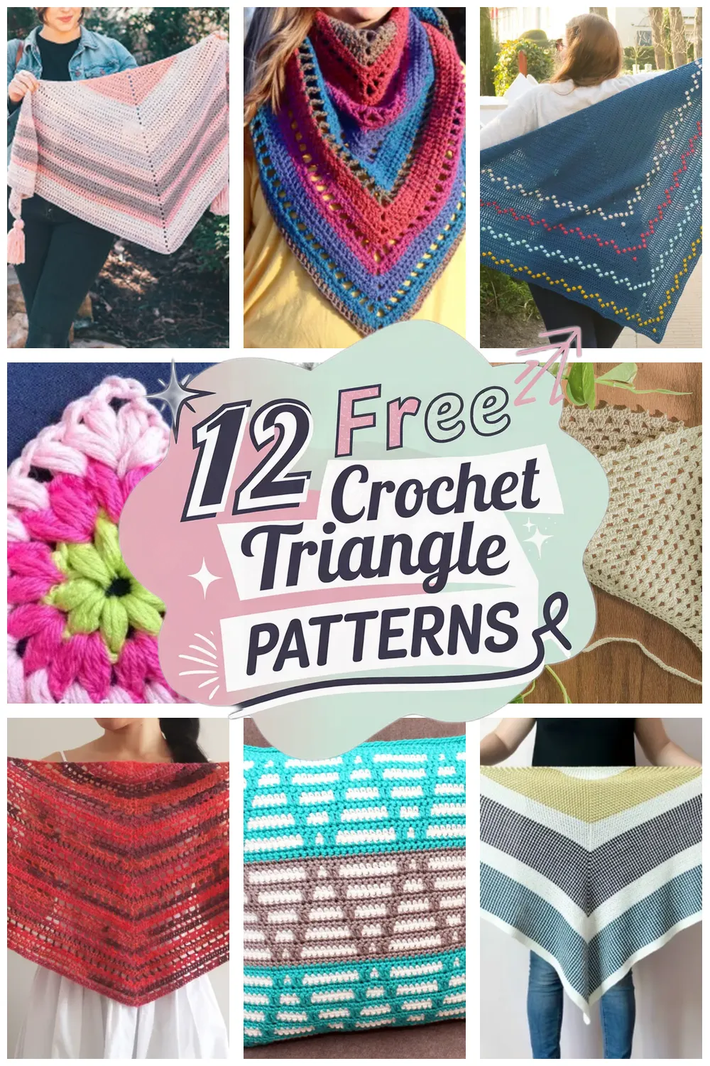 12 Free Crochet Triangle Pattern Patterns - 