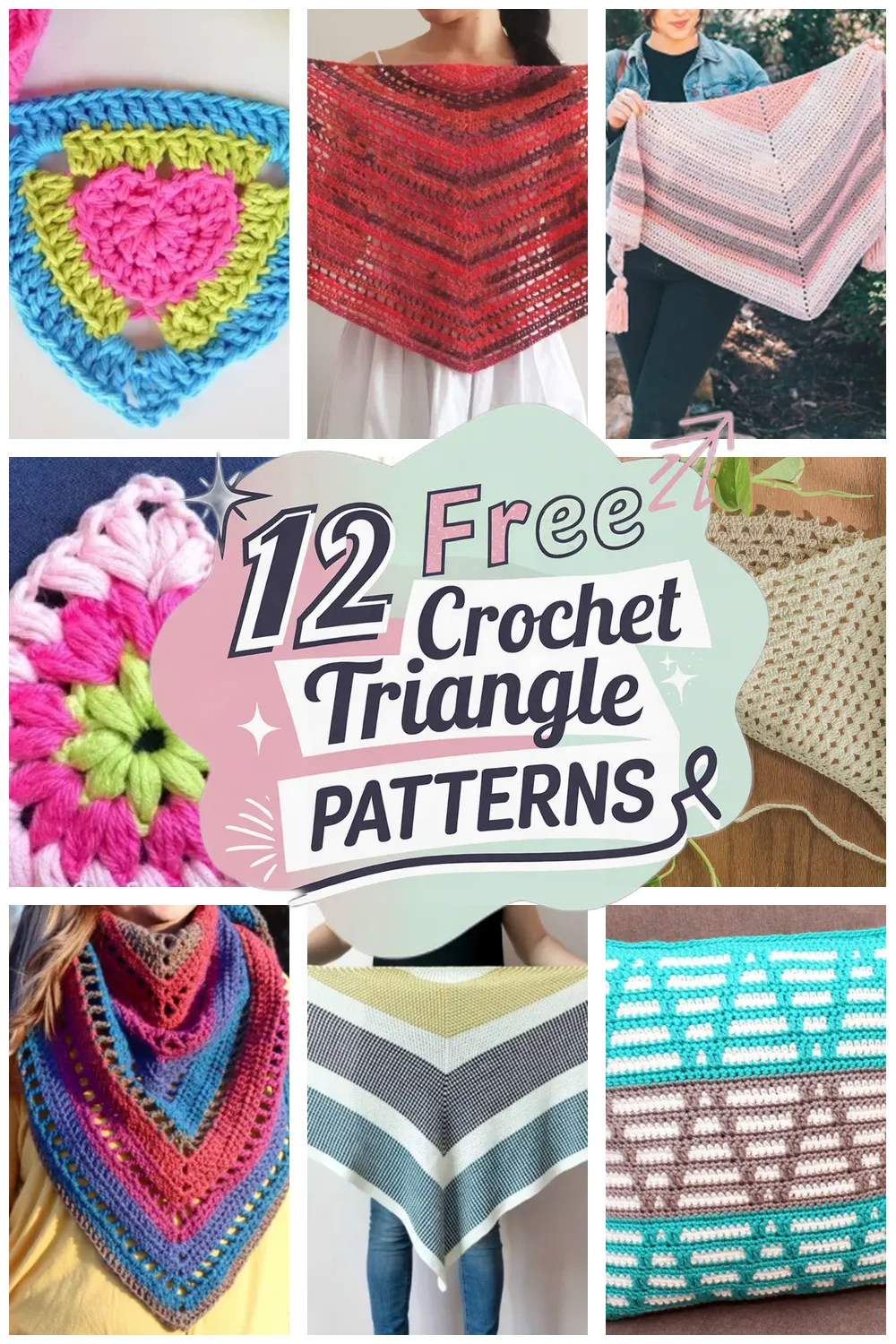 12 Free Crochet Triangle Pattern Patterns - 