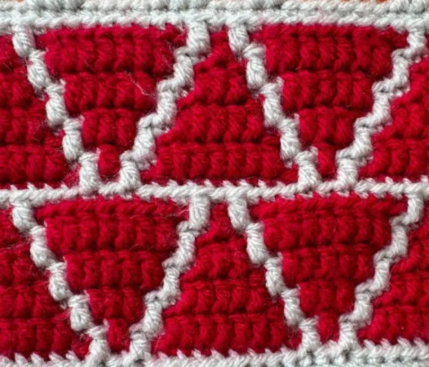 Crochet Triangles Free Pattern Blanket