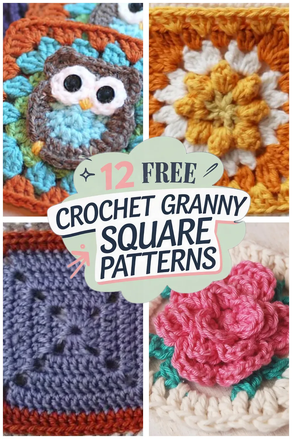 12 Free Granny Square Crochet Patterns Free Patterns - 