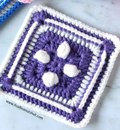 Bubble Square Crochet Pattern Crochet Pattern