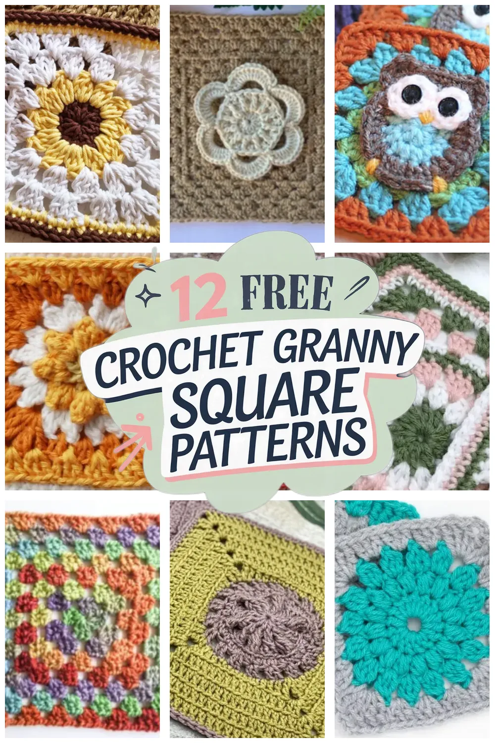 12 Free Granny Square Crochet Patterns Free Patterns - 