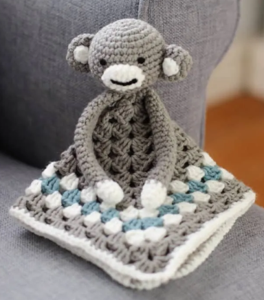 Crochet Monkey Lovey Free Pattern