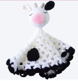 Crochet Cow Lovey Free Pattern Available