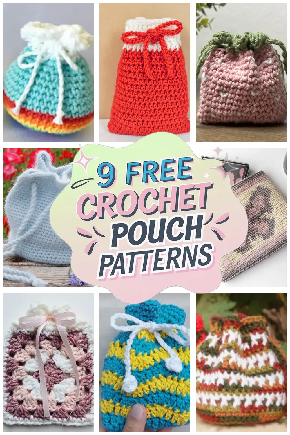 9 Free Crochet Pouch Patterns You’ll Love to Make