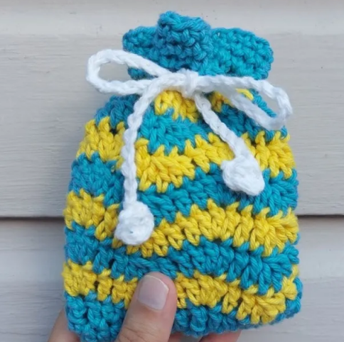 Two Color Ripple Crochet Soap Cozy