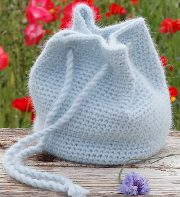 Light Blue Crochet Pouch Pattern