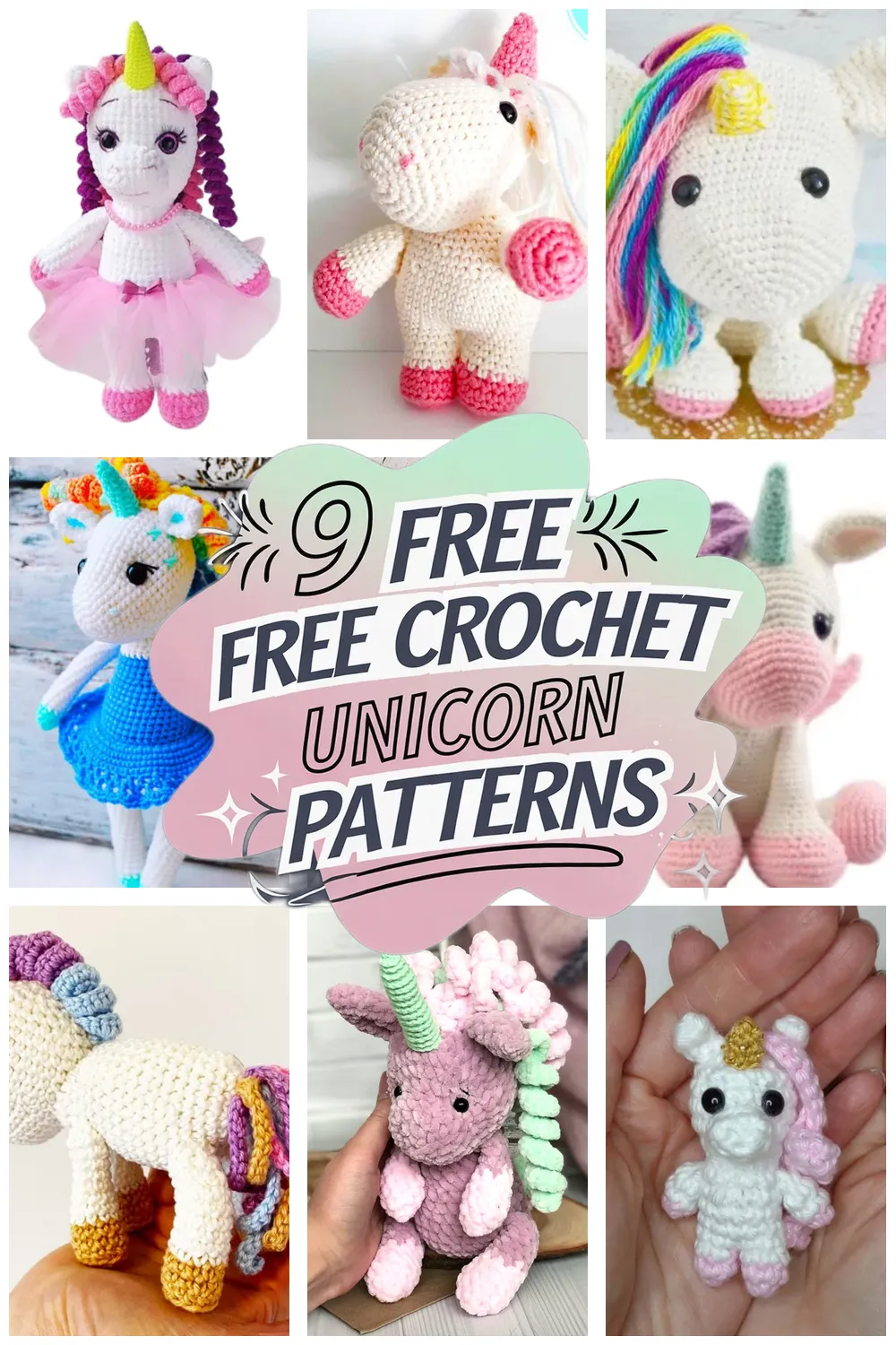 9 Free Unicorn Crochet Patterns: Easy Crochet Unicorn Projects You’ll Love!