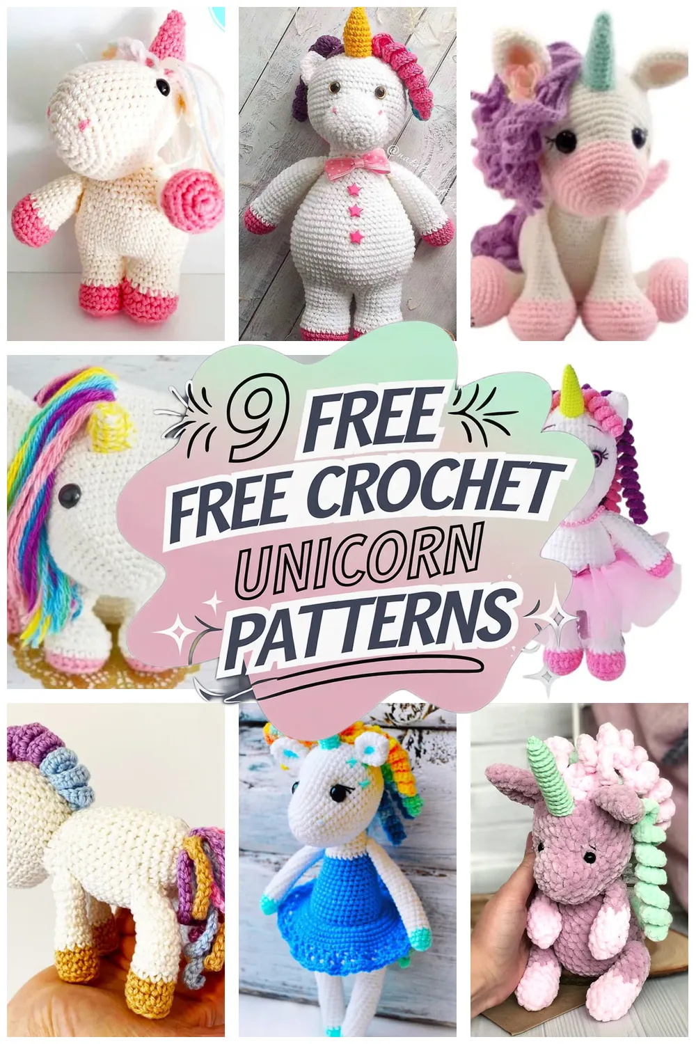 9 Free Unicorn Crochet Patterns: Easy Crochet Unicorn Projects You’ll Love!