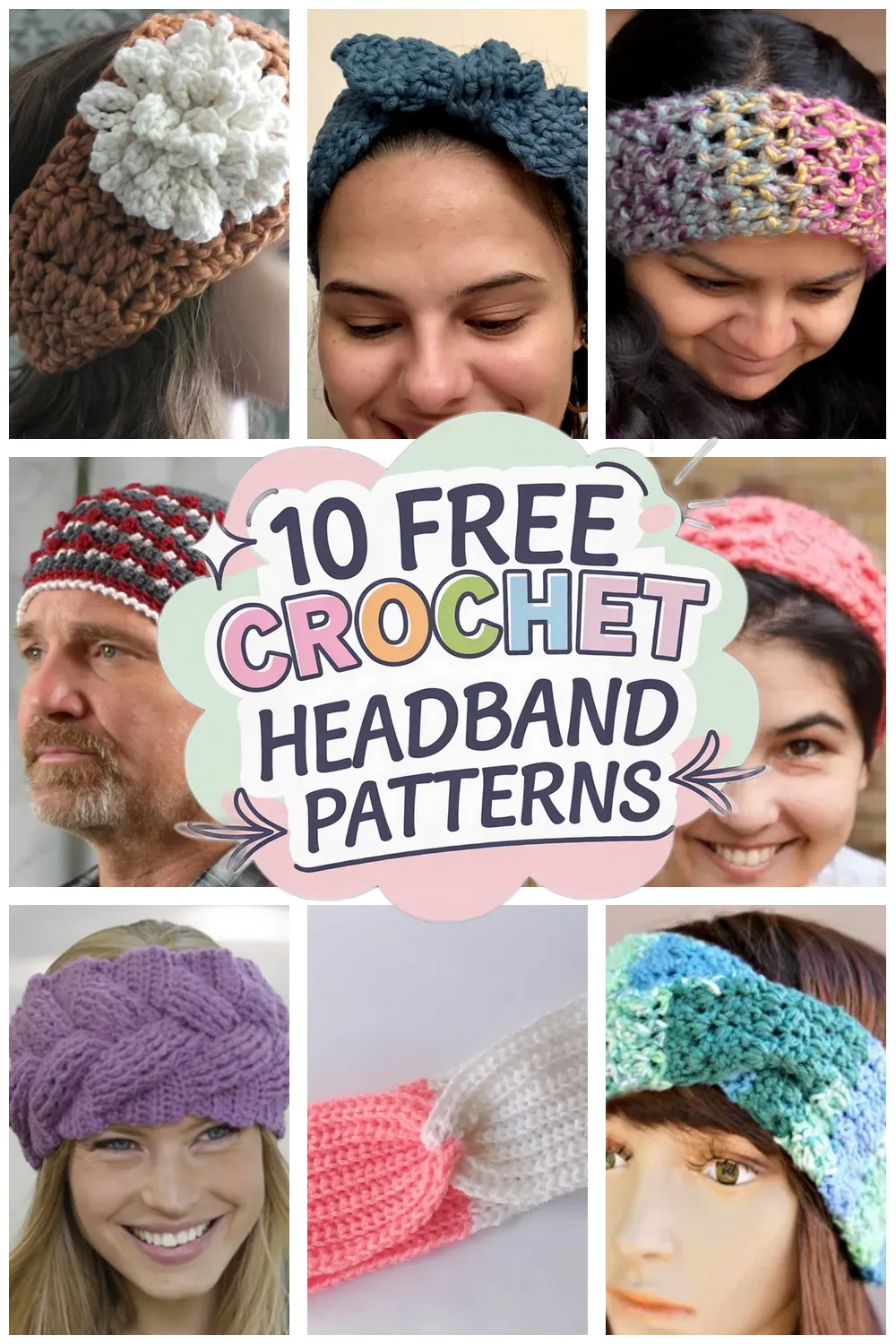 10 Free Headband Crochet Patterns: Easy Crochet Headbands You
